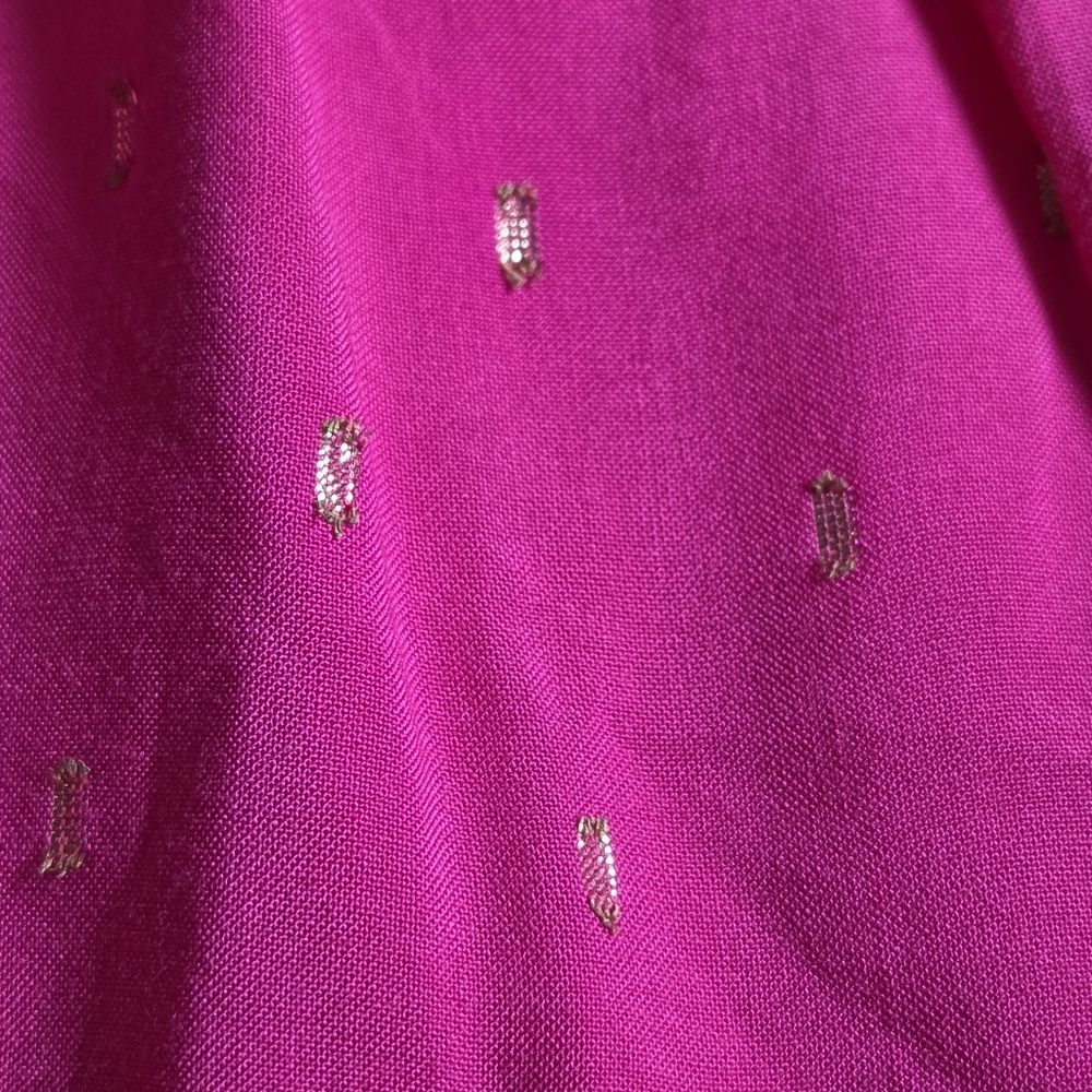 Motherhood Fuchsia Long Sleeve Mocked Empire Waist Top - Picture 9 of 10